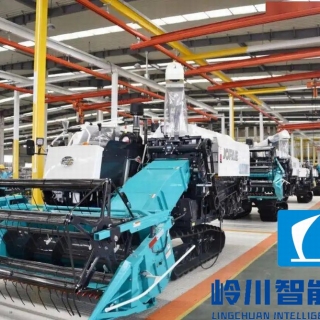 收獲機生產(chǎn)流水線