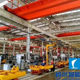 挖掘機(jī)底盤裝配流水線