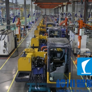 挖掘機(jī)總裝流水線